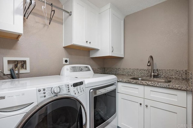2270 Ritter Pl, Escondido, CA 92029 - laundry area featuring cabinet space and independent washer and dryer