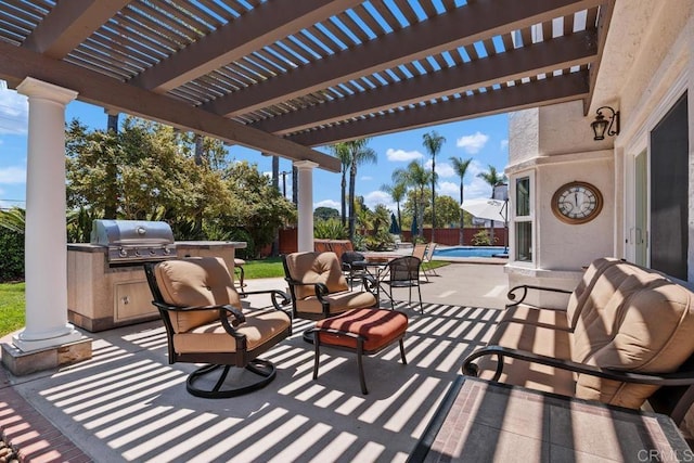 2270 Ritter Pl, Escondido, CA 92029 - view of patio featuring area for grilling and a pergola