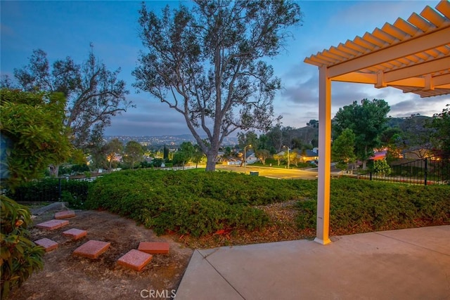 21094 Trailside Dr, Yorba Linda, CA 92887 - view of yard featuring a pergola and a patio area