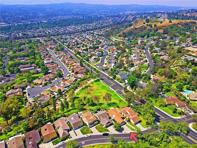 21094 Trailside Dr, Yorba Linda, CA 92887 - aerial view of property and surrounding area with nearby suburban area