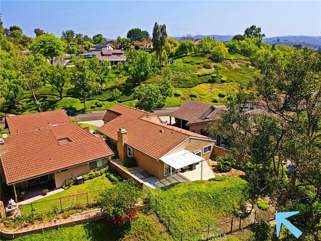 21094 Trailside Dr, Yorba Linda, CA 92887 - view from above of property