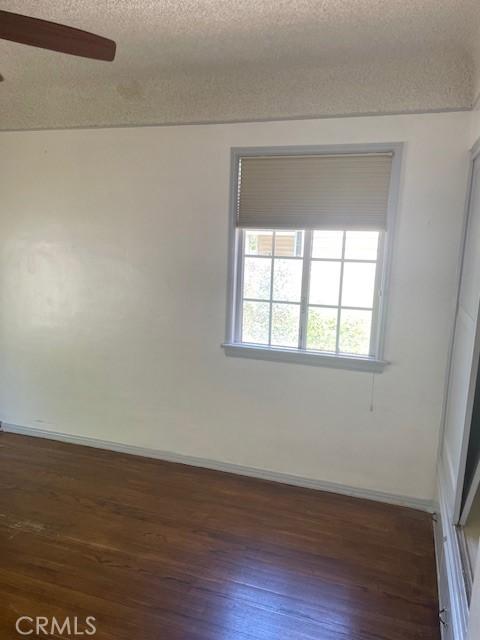 602 N Griffith Park Dr, Burbank, CA 91506 - unfurnished room featuring wood finished floors, a textured ceiling, and ceiling fan