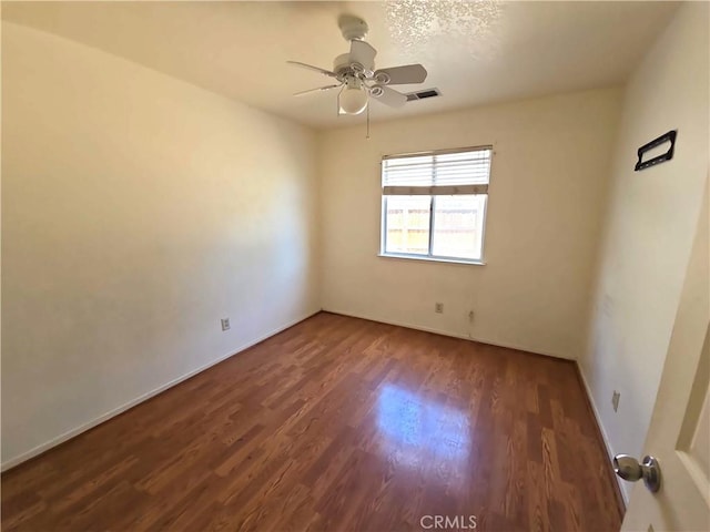 568 Walnut Ct, Kerman, CA 93630 - spare room featuring ceiling fan and wood finished floors