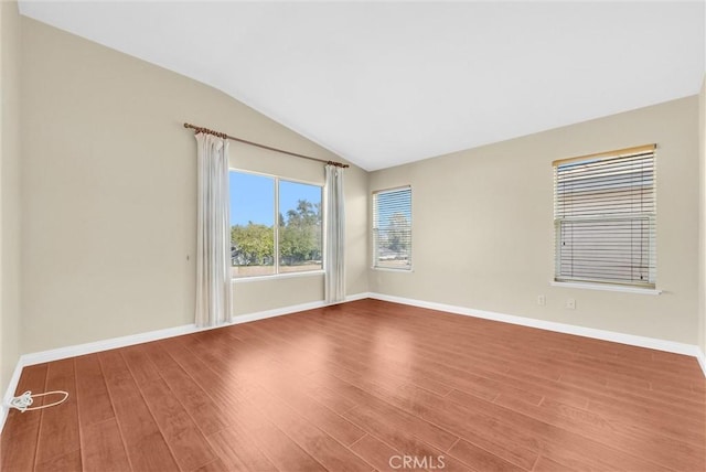 8305 Highridge Pl, Rancho Cucamonga, CA 91730 - unfurnished room with wood finished floors and lofted ceiling