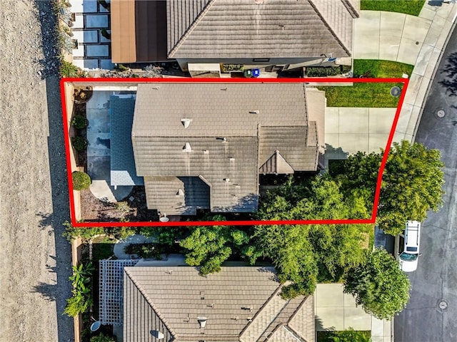 8305 Highridge Pl, Rancho Cucamonga, CA 91730 - aerial overview of property's location with property parcel outlined