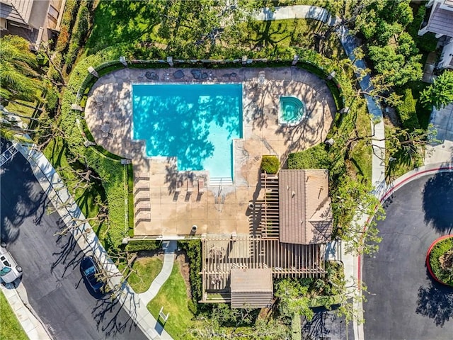 8305 Highridge Pl, Rancho Cucamonga, CA 91730 - aerial view of a pool