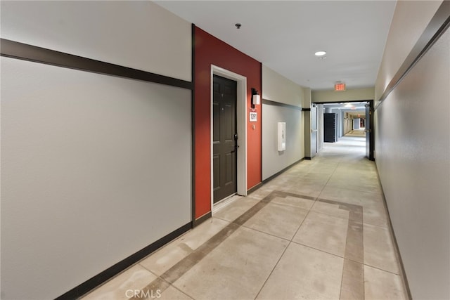 1801 E Katella Ave Unit 1091, Anaheim, CA 92805 - hall with recessed lighting and baseboards
