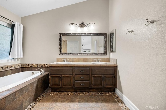 464 Appleby St, Corona, CA 92881 - bathroom with double vanity and a garden tub