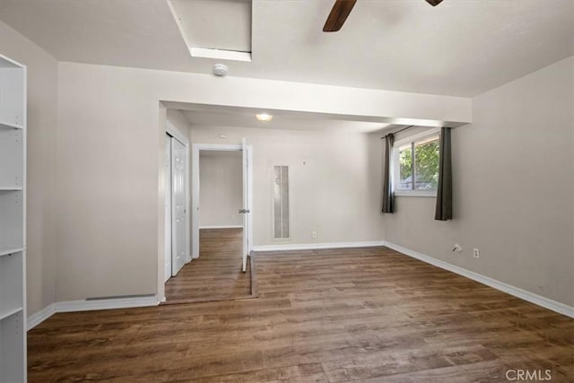 7100 Navajoa Ave, Atascadero, CA 93422 - empty room featuring wood finished floors and ceiling fan