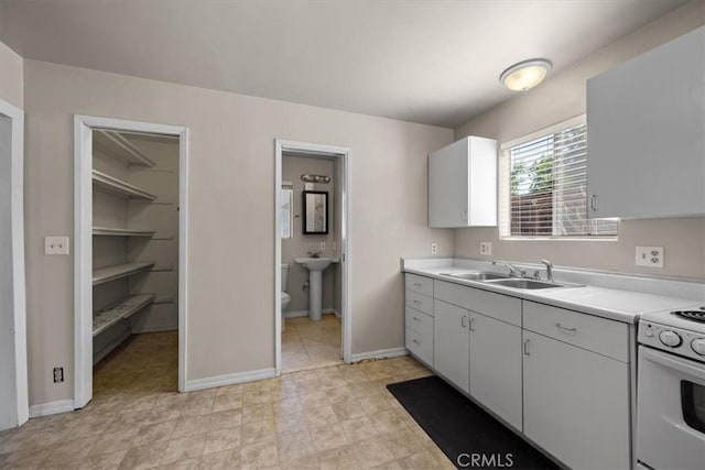 7100 Navajoa Ave, Atascadero, CA 93422 - kitchen with light countertops and white electric range oven
