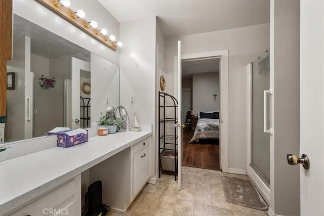 7100 Navajoa Ave, Atascadero, CA 93422 - full bath with ensuite bath, vanity, and a shower with shower door