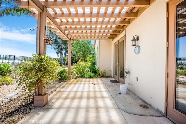 2507 Round Meadow Ct, Fallbrook, CA 92028 - view of patio / terrace featuring a pergola