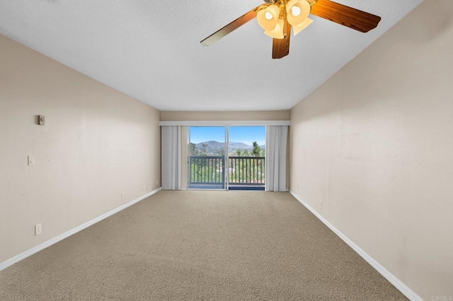 1866 Forestdale Dr, Encinitas, CA 92024 - carpeted empty room featuring baseboards and a ceiling fan