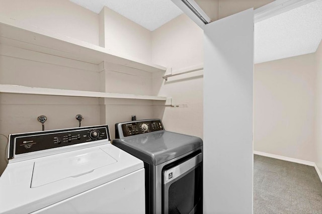 1866 Forestdale Dr, Encinitas, CA 92024 - laundry room with washing machine and dryer and carpet flooring