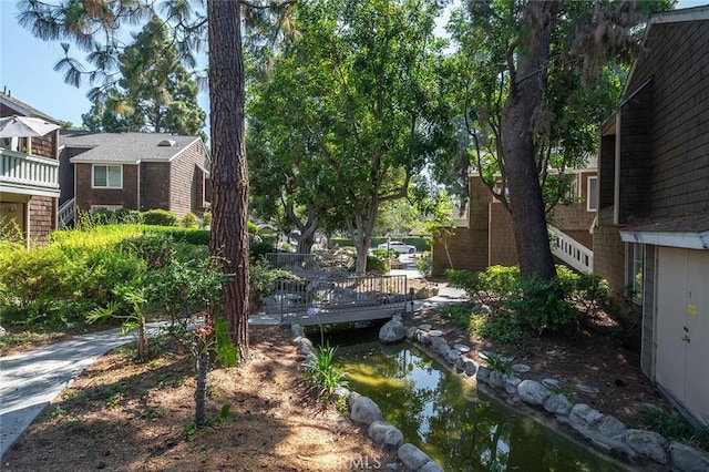 12555 Euclid St Unit 2, Garden Grove, CA 92840 - view of yard featuring a garden pond