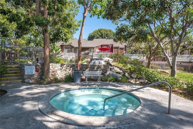 12555 Euclid St Unit 2, Garden Grove, CA 92840 - view of pool featuring a hot tub