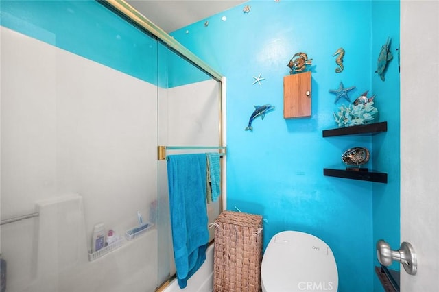 12555 Euclid St Unit 2, Garden Grove, CA 92840 - bathroom featuring toilet and enclosed tub / shower combo