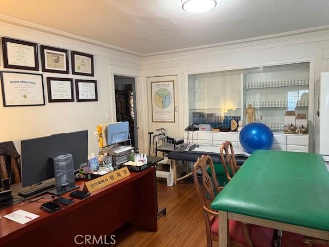 242 N St Andrews Pl, Los Angeles, CA 90004 - office space with wood finished floors and ornamental molding