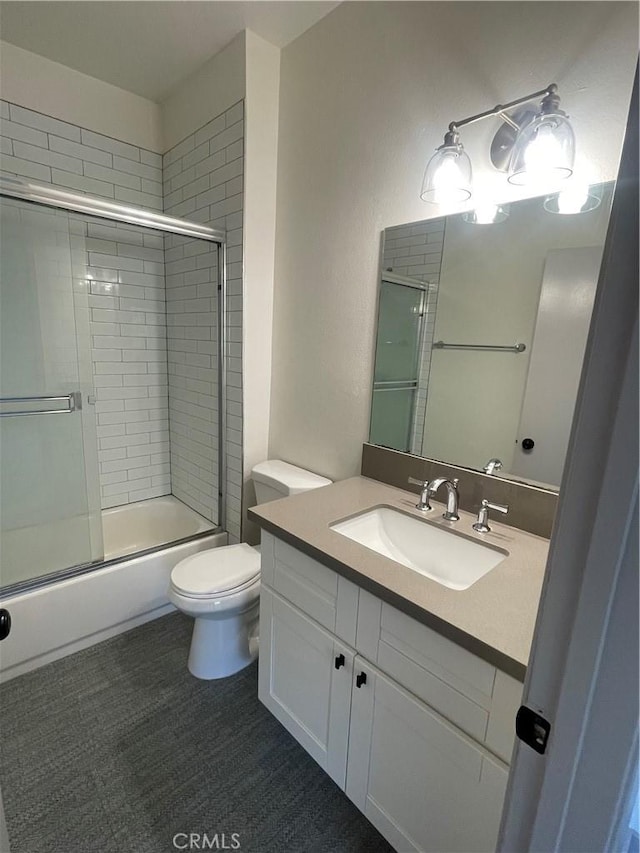 14914 Hamlin St Unit 105, Van Nuys, CA 91411 - bathroom featuring vanity and shower / bath combination with glass door