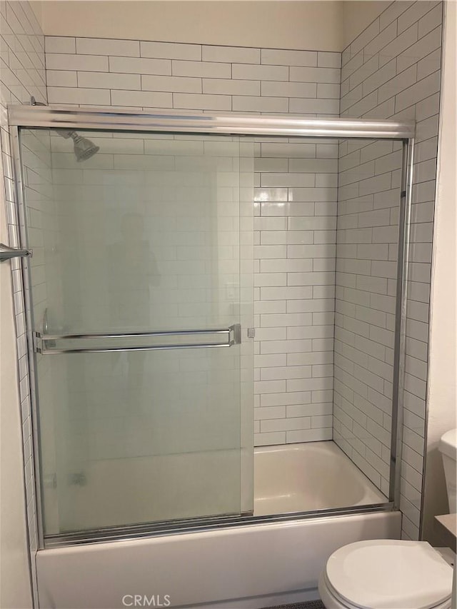 14914 Hamlin St Unit 105, Van Nuys, CA 91411 - full bath with toilet and combined bath / shower with glass door
