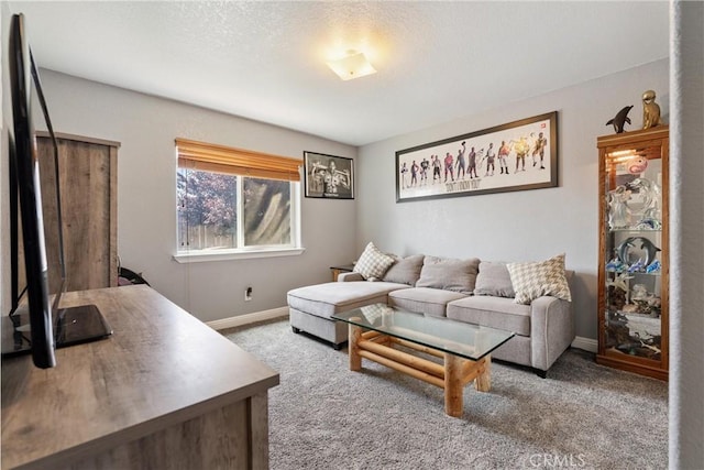 3312 Poplar St, Rosamond, CA 93560 - living area featuring carpet floors and a textured ceiling