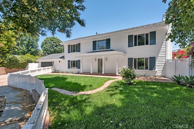 9500 Texhoma Ave, Northridge, CA 91325 - back of house with an attached garage and a chimney