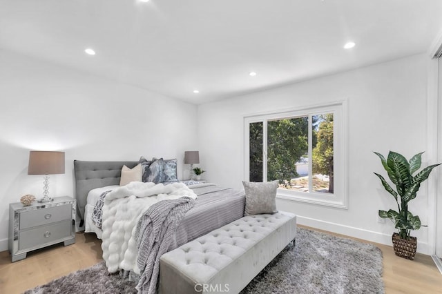 9500 Texhoma Ave, Northridge, CA 91325 - bedroom featuring recessed lighting and light wood-type flooring
