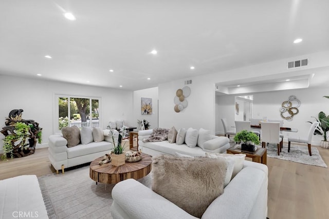 9500 Texhoma Ave, Northridge, CA 91325 - living area featuring recessed lighting and light wood-type flooring