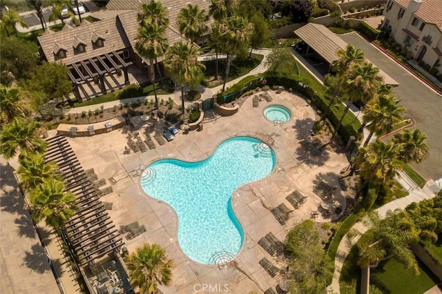 28440 Casselman Ln Unit 361, Saugus, CA 91350 - community pool featuring a patio area