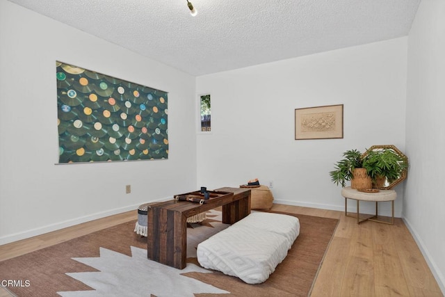 901 Drown Ave, Ojai, CA 93023 - home office with wood finished floors and a textured ceiling