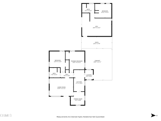 901 Drown Ave, Ojai, CA 93023 - view of property floor plan