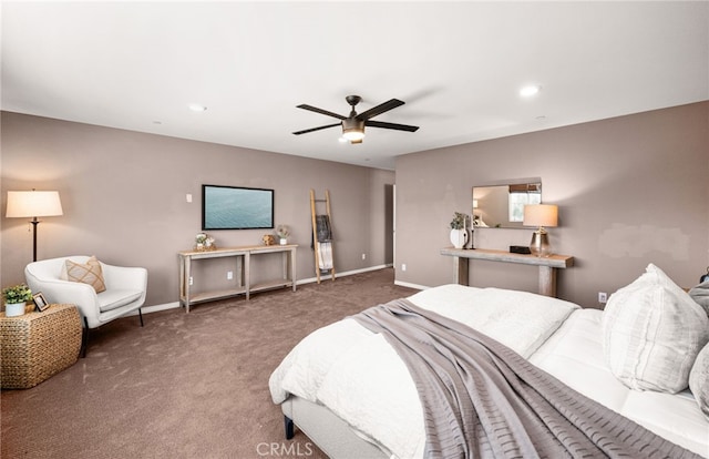 11810 Sanderling Way, Jurupa Valley, CA 91752 - bedroom with carpet floors, ceiling fan, and recessed lighting