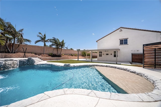 11810 Sanderling Way, Jurupa Valley, CA 91752 - view of pool featuring a fenced backyard and a patio area