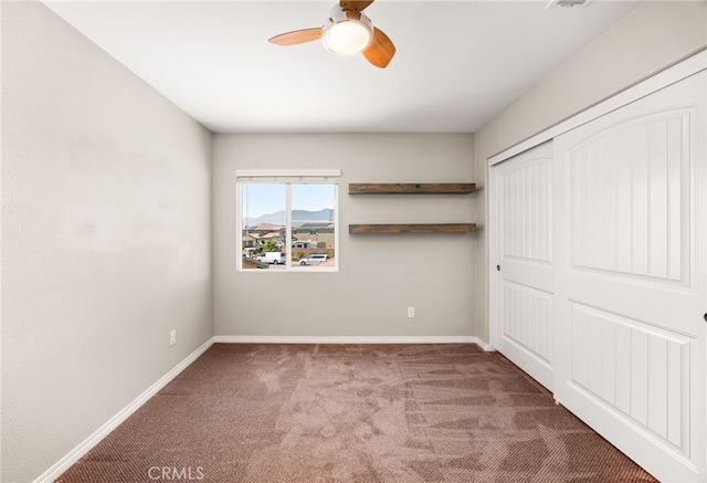 11810 Sanderling Way, Jurupa Valley, CA 91752 - unfurnished bedroom with carpet floors, a closet, and a ceiling fan