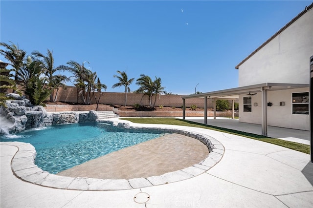 11810 Sanderling Way, Jurupa Valley, CA 91752 - view of pool with a fenced backyard and a patio area