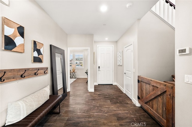 11810 Sanderling Way, Jurupa Valley, CA 91752 - corridor with wood finished floors and recessed lighting
