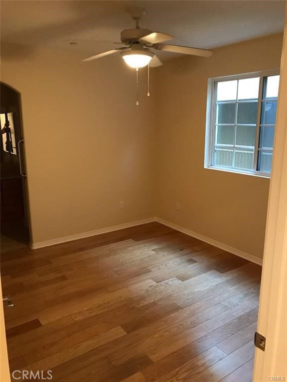 2750 Artesia Blvd Unit 341, Redondo Beach, CA 90278 - unfurnished room featuring ceiling fan and wood finished floors