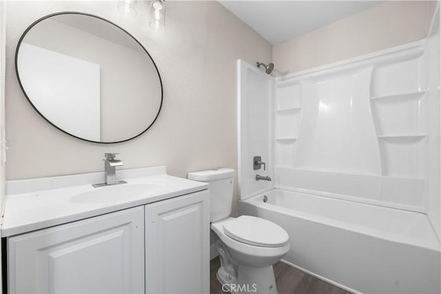 37537 Sabal Ct, Palmdale, CA 93552 - full bath featuring vanity, washtub / shower combination, and wood finished floors