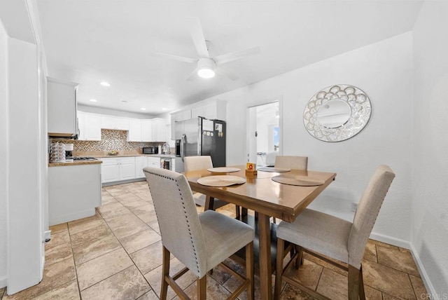 1203 Fifth Ave, Chula Vista, CA 91911 - dining room with a ceiling fan and recessed lighting