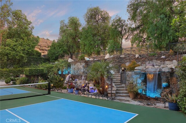 6137 Paseo La Vis, Woodland Hills, CA 91367 - view of tennis court with stairs