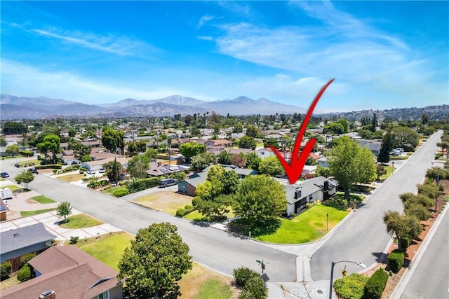 780 S Briargate Ln, Covina, CA 91723 - aerial view of residential area with a mountainous background