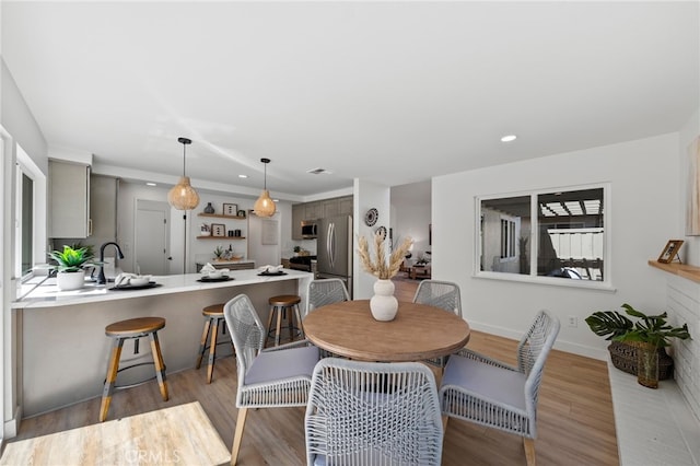 41442 Avenida De La Reina, Temecula, CA 92592 - dining area with wood finished floors and recessed lighting
