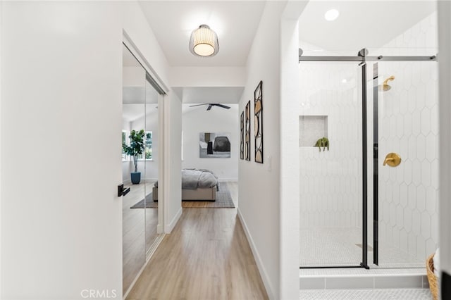 41442 Avenida De La Reina, Temecula, CA 92592 - hallway with wood finished floors and baseboards