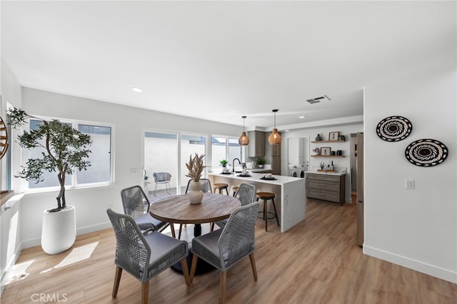 41442 Avenida De La Reina, Temecula, CA 92592 - dining room featuring light wood finished floors and recessed lighting