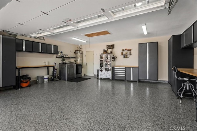 2168 N Agate St, Orange, CA 92867 - garage featuring washing machine and dryer and water heater