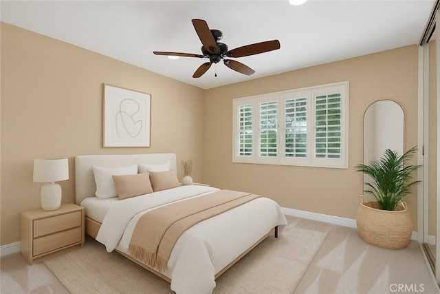 2168 N Agate St, Orange, CA 92867 - carpeted bedroom with baseboards and ceiling fan