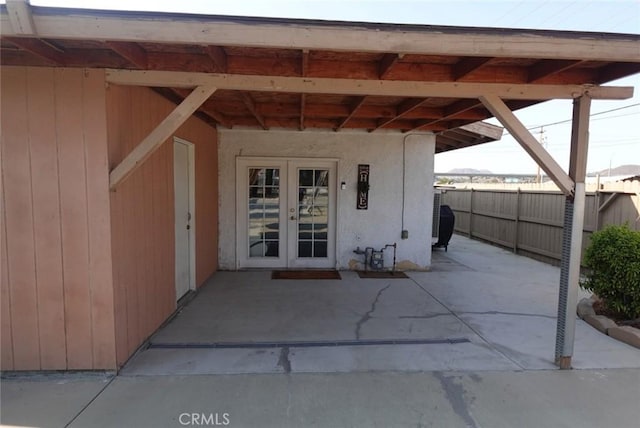 1063 Quarry St, Corona, CA 92879 - property entrance with french doors and a patio