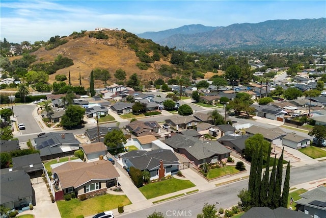 817 Caballo Ave, Glendora, CA 91740 - aerial perspective of suburban area with a mountainous background