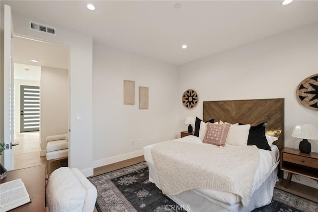 1700 Perkins Ln, Redondo Beach, CA 90278 - bedroom featuring recessed lighting and wood finished floors