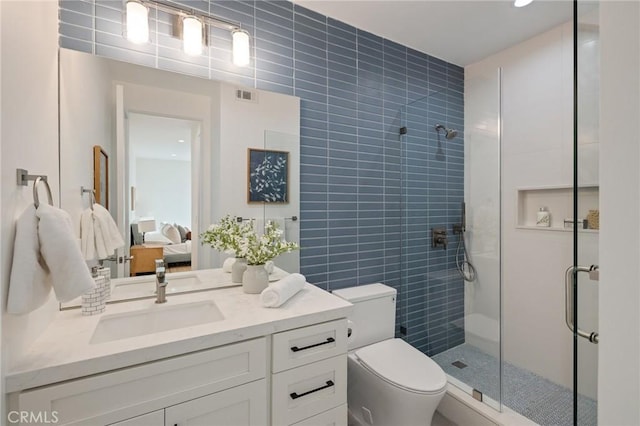 1700 Perkins Ln, Redondo Beach, CA 90278 - full bathroom with a shower stall, vanity, and ensuite bath